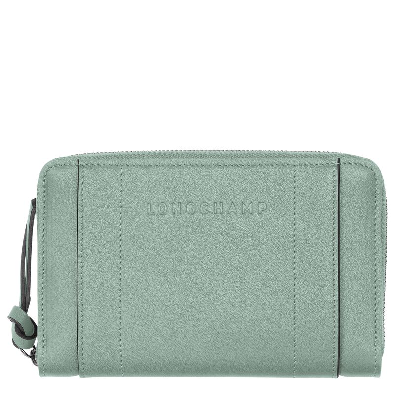 Longchamp 3D Geldbörse Damen Blau Grün | Deutschland-894YEXVZH