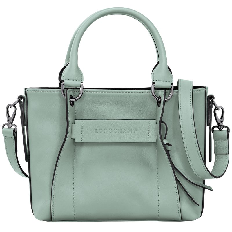 Longchamp 3D S Handtasche Damen Blau Grün | Deutschland-690GKCFTQ