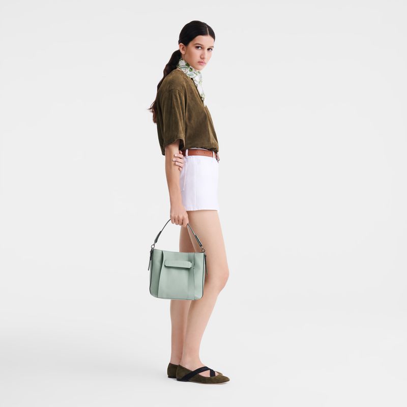 Longchamp 3D S Umhängetasche Damen Blau Grün | Deutschland-857NKFGYL