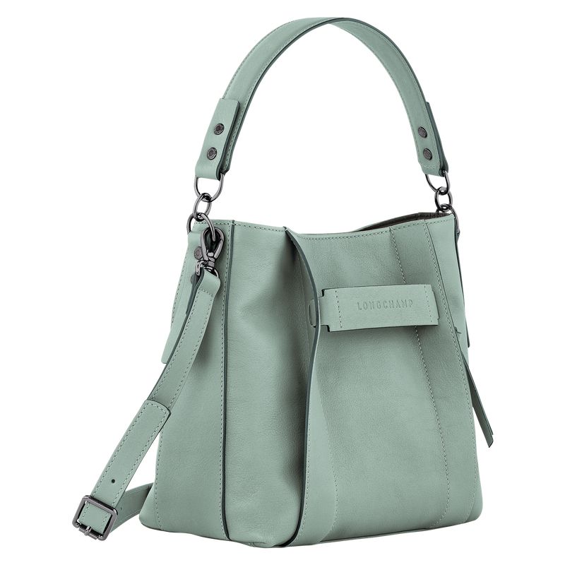 Longchamp 3D S Umhängetasche Damen Blau Grün | Deutschland-857NKFGYL