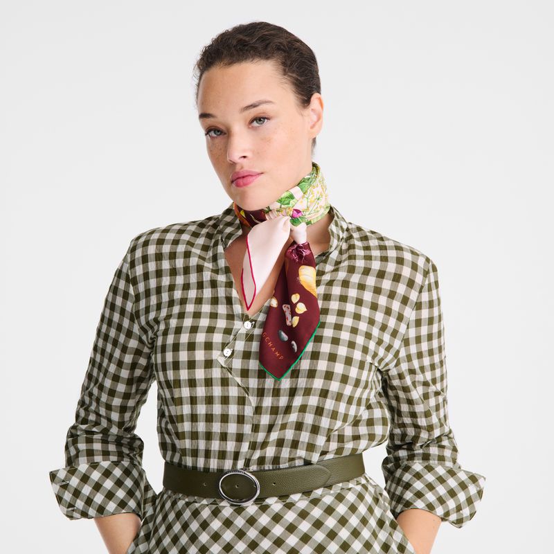Longchamp Beyond The Garden 90 Schal Damen Mehrfarbig | Deutschland-024VPWHEL