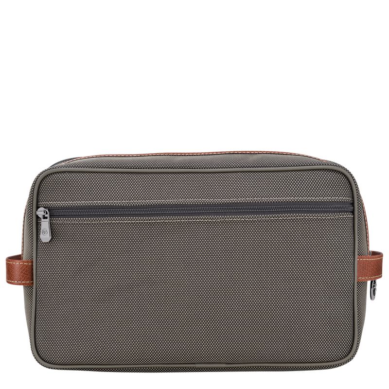 Longchamp Boxford Kulturbeutel Damen Braun | Deutschland-320OLSQIR