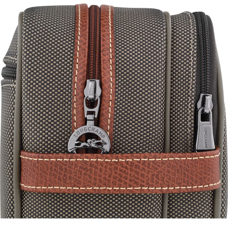 Longchamp Boxford Kulturbeutel Damen Braun | Deutschland-320OLSQIR