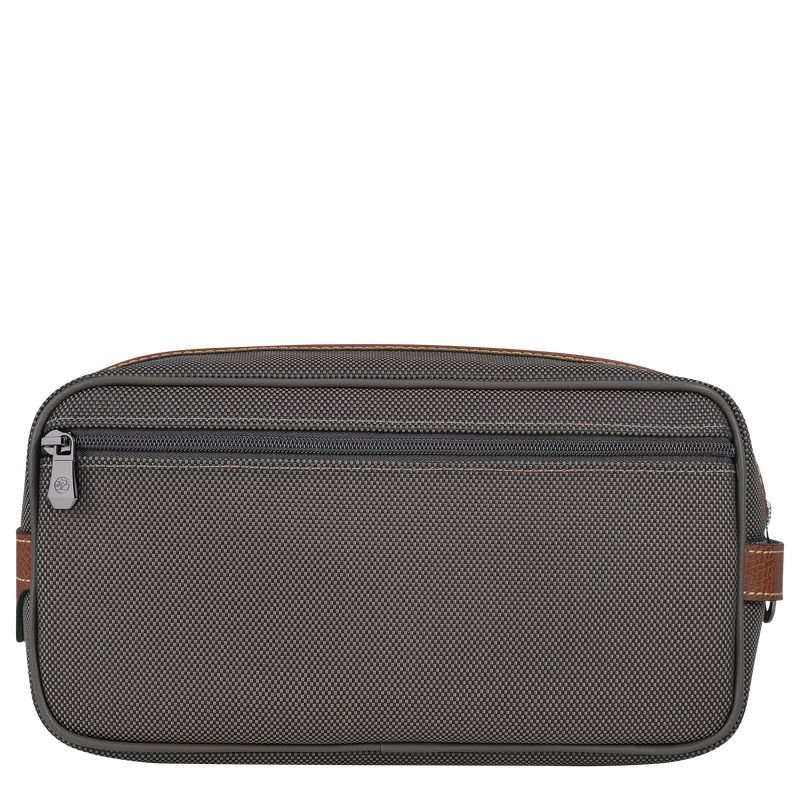 Longchamp Boxford Kulturbeutel Herren Braun | Deutschland-708ESDLKG