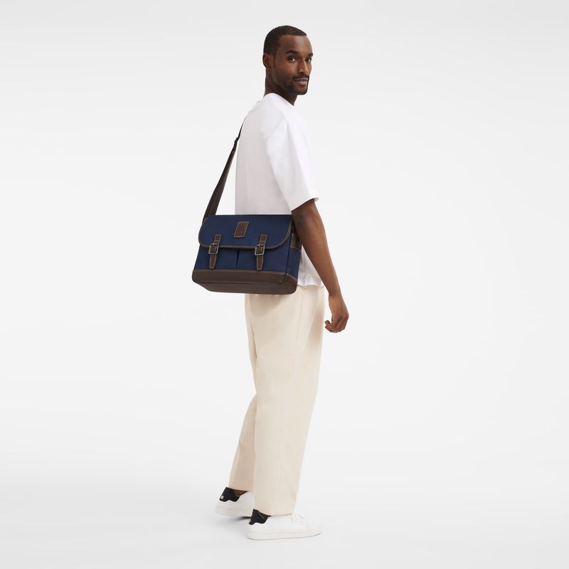 Longchamp Boxford L Umhängetasche Herren Blau | Deutschland-197THKNEV
