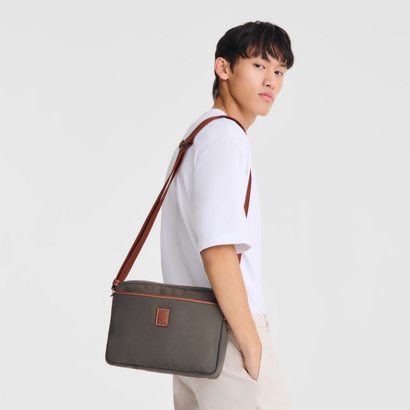 Longchamp Boxford M Camera Umhängetasche Herren Braun | Deutschland-932KSGDUP