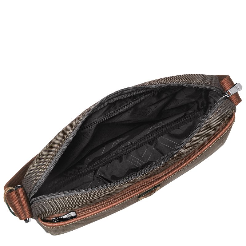 Longchamp Boxford M Camera Umhängetasche Herren Braun | Deutschland-932KSGDUP