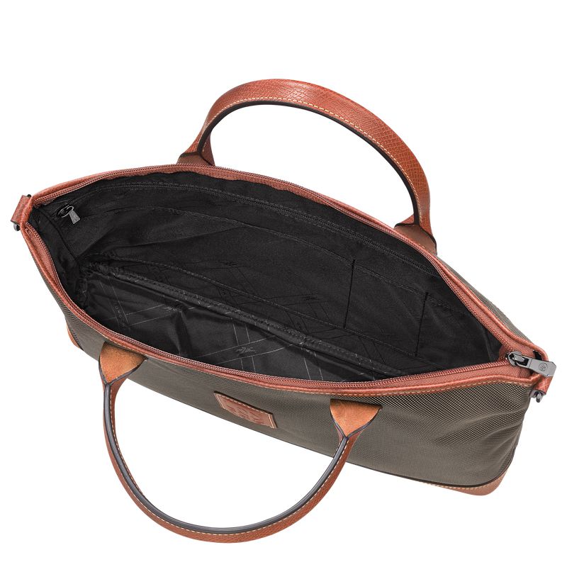 Longchamp Boxford S Aktentasche Damen Braun | Deutschland-186VEBUXL