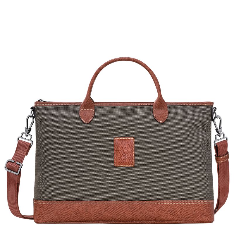 Longchamp Boxford S Aktentasche Damen Braun | Deutschland-186VEBUXL