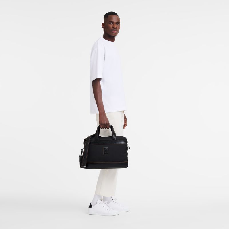 Longchamp Boxford S Aktentasche Herren Schwarz | Deutschland-073HZFWCX