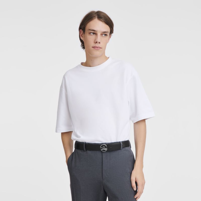 Longchamp Box-trot Gürtel Herren Schwarz | Deutschland-713ZVJBYH