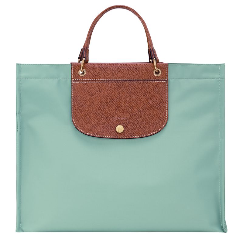 Longchamp Cabas L Tragetasche Damen Blau Grün | Deutschland-613CUOXSD