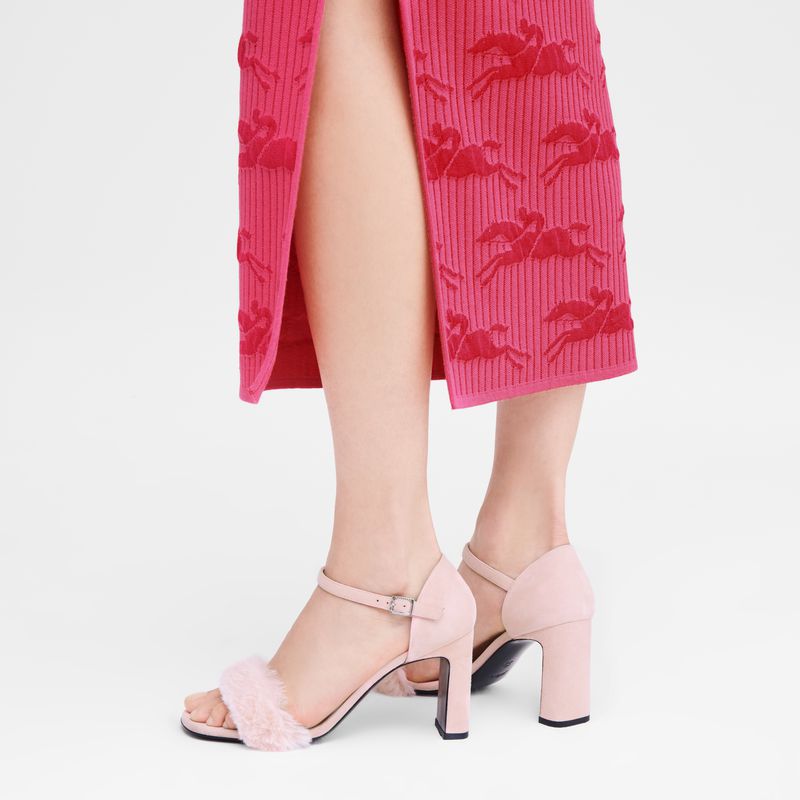 Longchamp Cosy Sandalen Damen Rosa | Deutschland-283PYUSBZ
