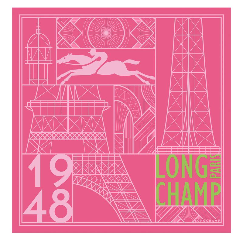 Longchamp Eiffel Tower 1948 50 Schal Damen Rosa | Deutschland-842CDZSEQ