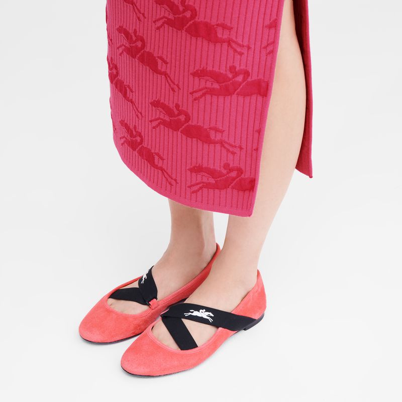 Longchamp Energy Ballerinas Damen Koralle | Deutschland-593RMAKTG