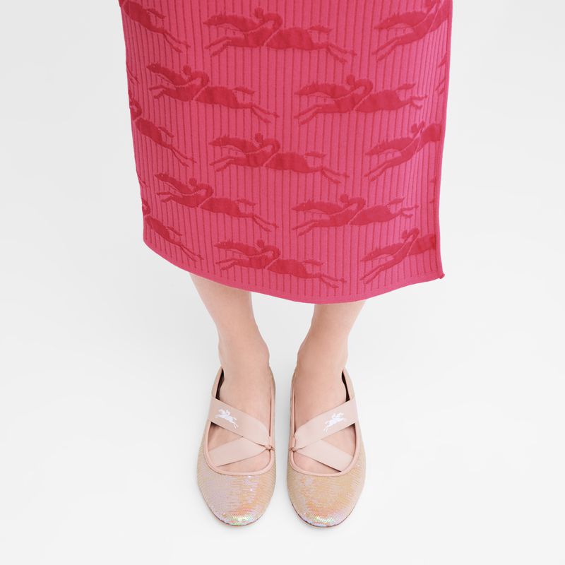 Longchamp Energy Ballerinas Damen Rosa | Deutschland-945OZCBGY