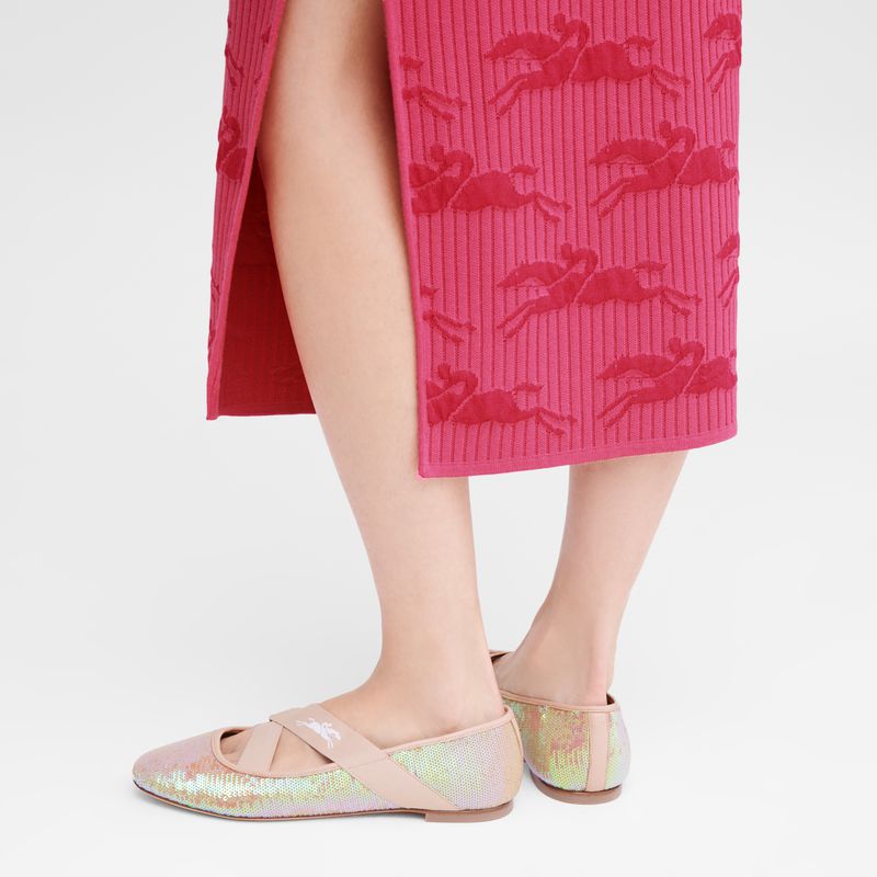 Longchamp Energy Ballerinas Damen Rosa | Deutschland-945OZCBGY