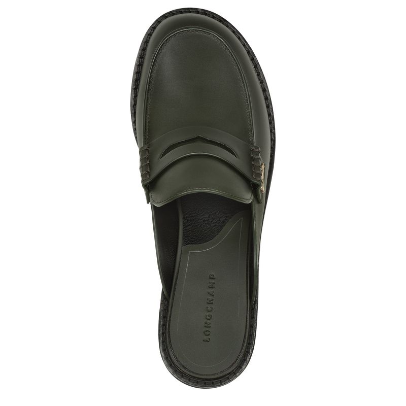 Longchamp Epure Timeless Mules Damen Khaki | Deutschland-063BVFLZX