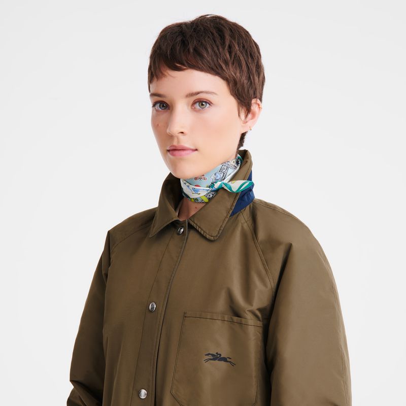 Longchamp Equestrian Tower 50 Schal Damen Mehrfarbig | Deutschland-798AIFPDV