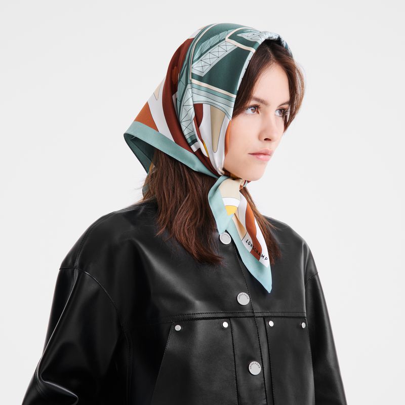 Longchamp Equestrian Tower 70 Schal Damen Mehrfarbig | Deutschland-597DYIERX
