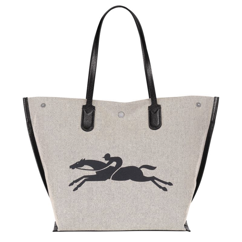 Longchamp Essential L Tragetasche Damen Weiß | Deutschland-691DQYEHP