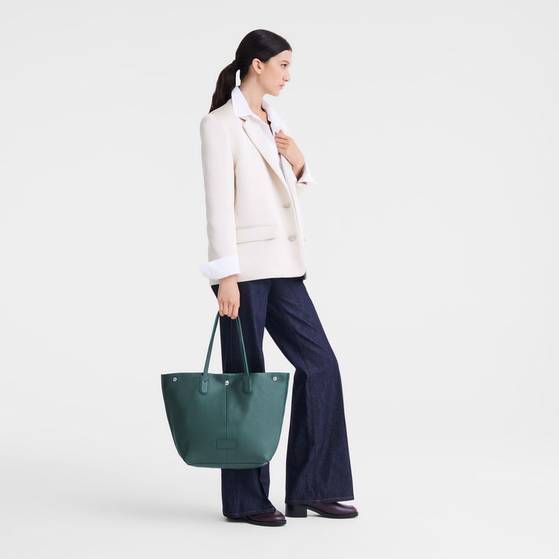 Longchamp Essential L Tragetasche Herren Dunkelgrün | Deutschland-086IMYQCS