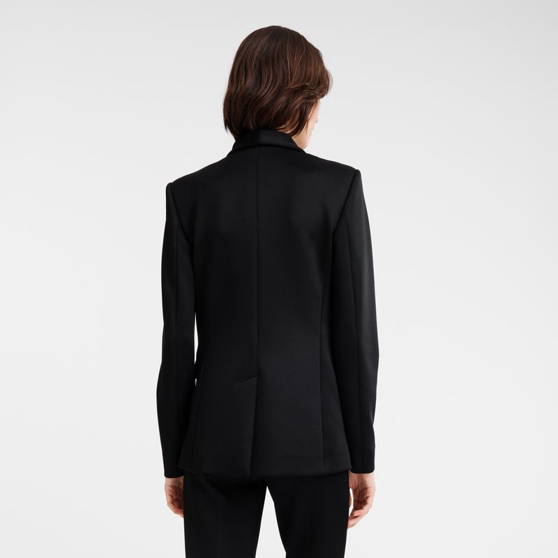 Longchamp Fitted Jacke Damen Schwarz | Deutschland-508JNSKDQ