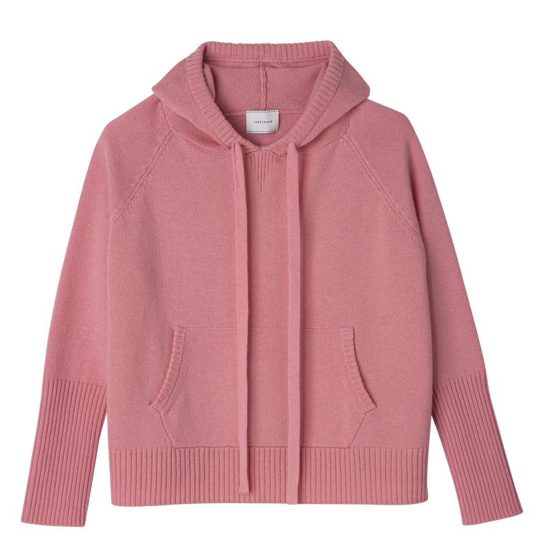 Longchamp Hoodie Pullover Damen Rosa | Deutschland-842RHEUZC