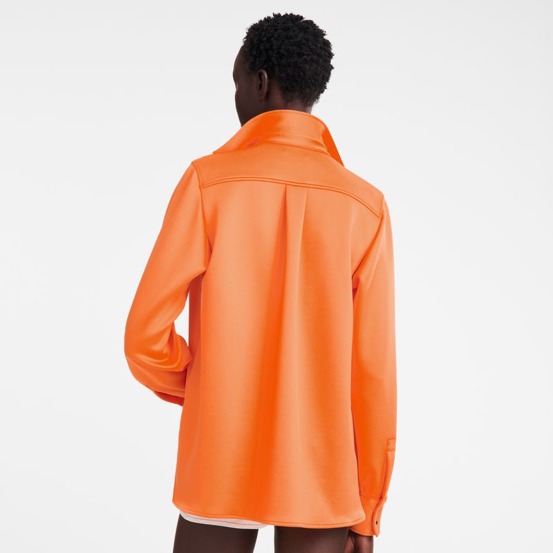 Longchamp Jersey Hemd Damen Orange | Deutschland-056ZESVFG