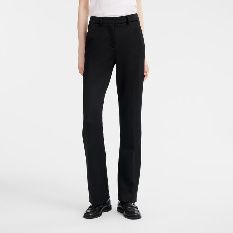 Longchamp Jersey Hose Damen Schwarz | Deutschland-230JWOHAV