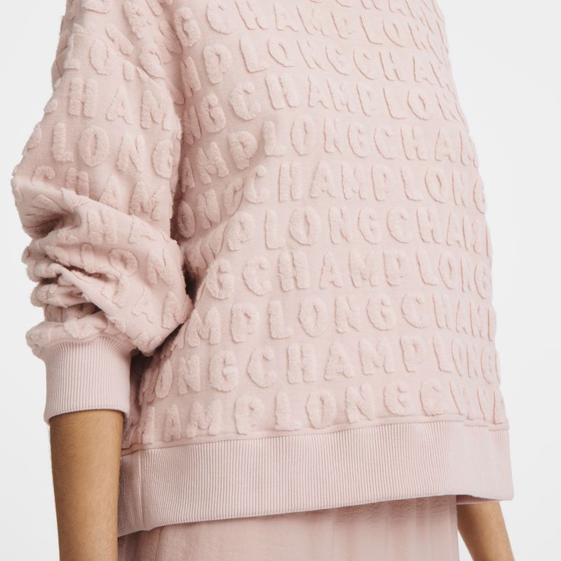 Longchamp Jersey Sweatshirt Damen Beige | Deutschland-079LXKYVJ