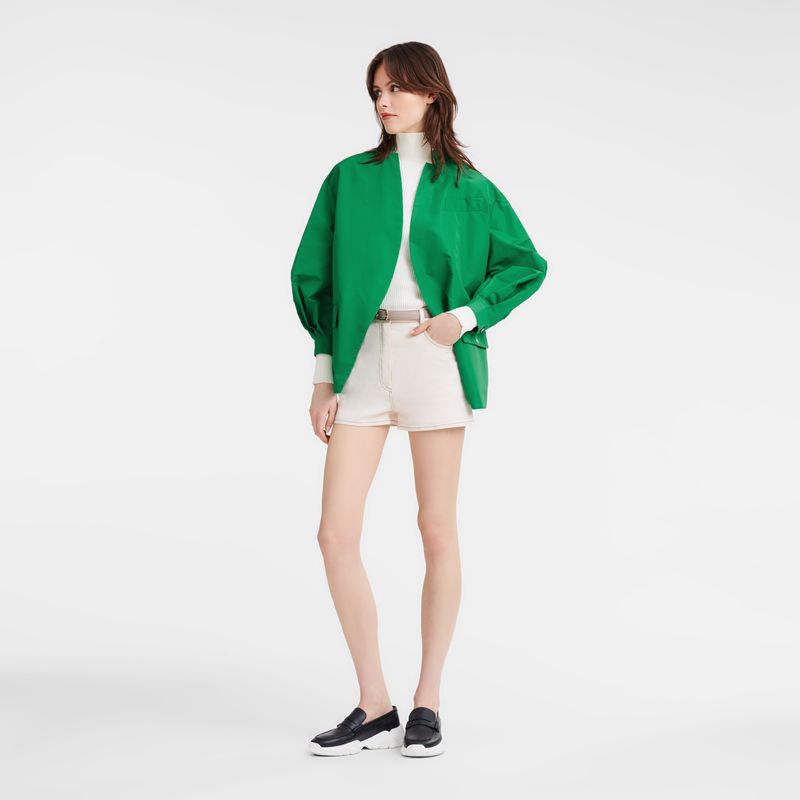 Longchamp Kimono Jacke Damen Grün | Deutschland-176XPMCHI