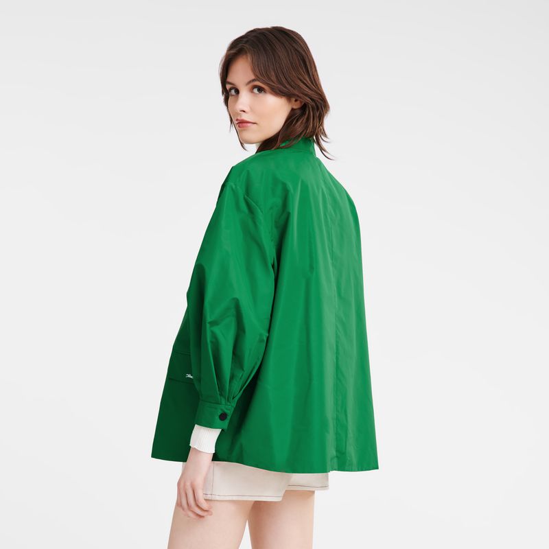 Longchamp Kimono Jacke Damen Grün | Deutschland-176XPMCHI