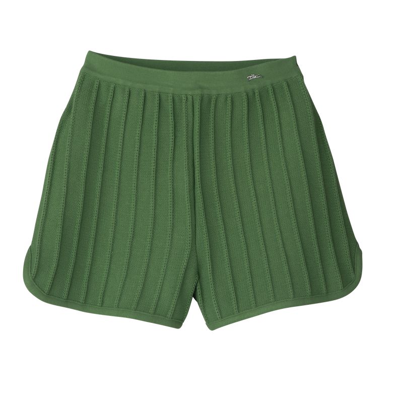 Longchamp Knit Kurze Hose Damen Grün | Deutschland-275OFZRTG