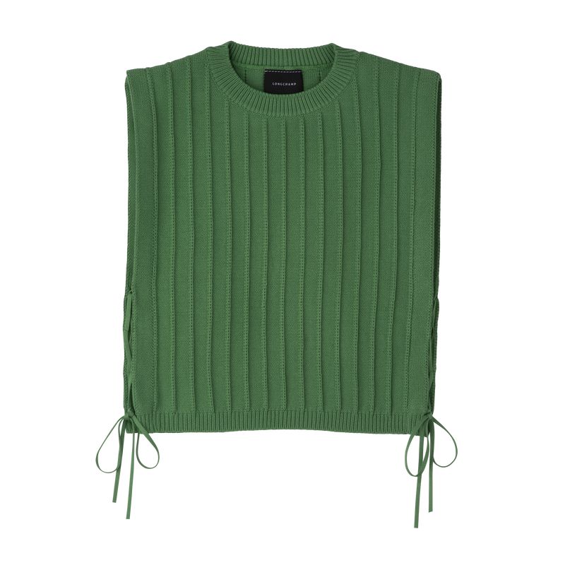 Longchamp Knit Oberteil Damen Grün | Deutschland-293PWBSMG