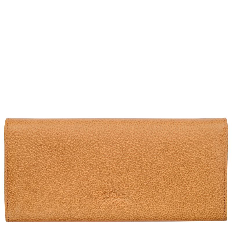 Longchamp Le Foulonné Continental Geldbörse Damen Braun | Deutschland-832TUHXGD