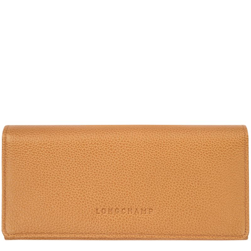 Longchamp Le Foulonné Continental Geldbörse Damen Braun | Deutschland-832TUHXGD