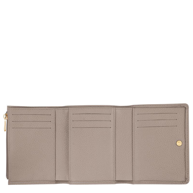 Longchamp Le Foulonné Geldbörse Herren Beige | Deutschland-108VBCYJP