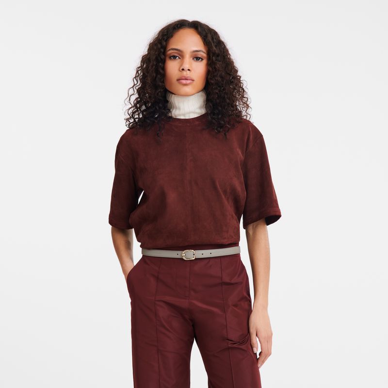 Longchamp Le Foulonné Gürtel Damen Dunkelgrau | Deutschland-867HWATLX