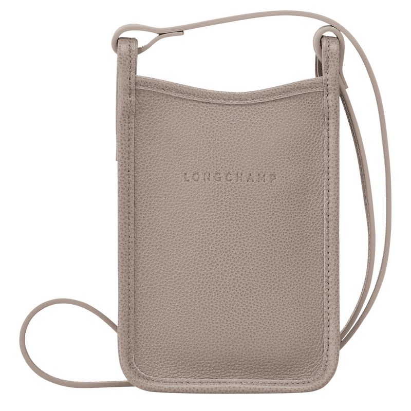 Longchamp Le Foulonné Handyhülle Damen Grau | Deutschland-253RLQUOX