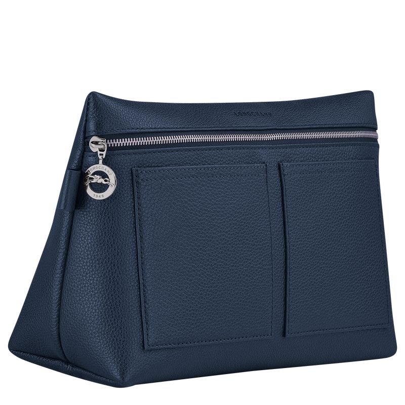 Longchamp Le Foulonné Kulturbeutel Damen Navy | Deutschland-250LVXOJB