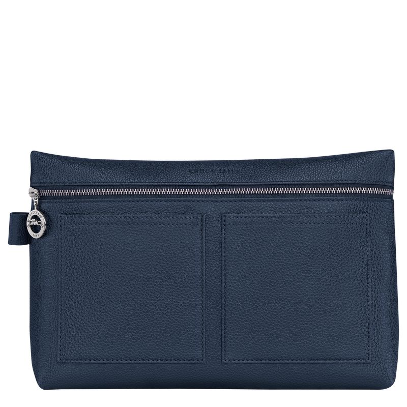Longchamp Le Foulonné Kulturbeutel Damen Navy | Deutschland-250LVXOJB