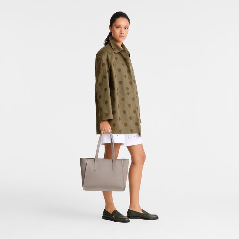 Longchamp Le Foulonné L Tragetasche Damen Beige | Deutschland-456WHSMIB