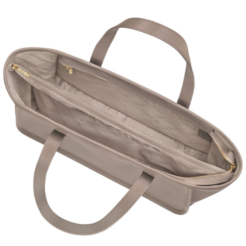 Longchamp Le Foulonné L Tragetasche Damen Beige | Deutschland-456WHSMIB