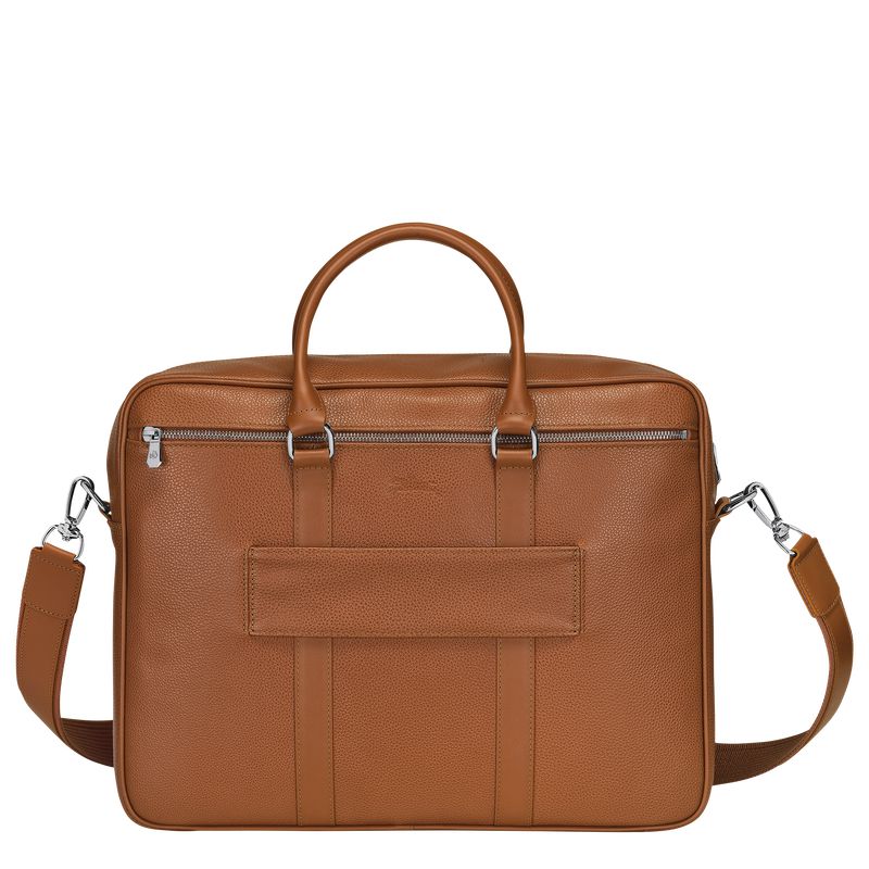 Longchamp Le Foulonné M Aktentasche Herren Braun | Deutschland-639SOUHAV