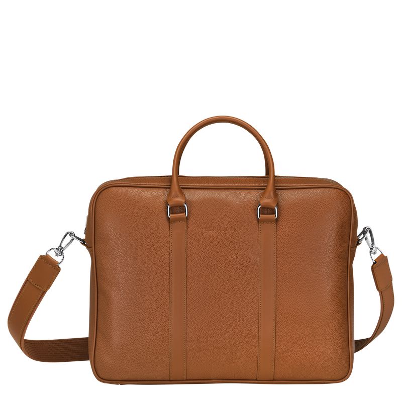 Longchamp Le Foulonné M Aktentasche Herren Braun | Deutschland-639SOUHAV