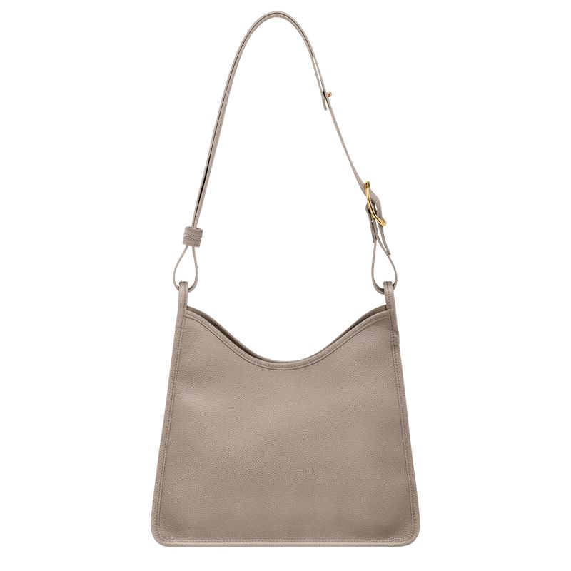 Longchamp Le Foulonné M Hobo Tasche Damen Grau | Deutschland-290BFOVHU
