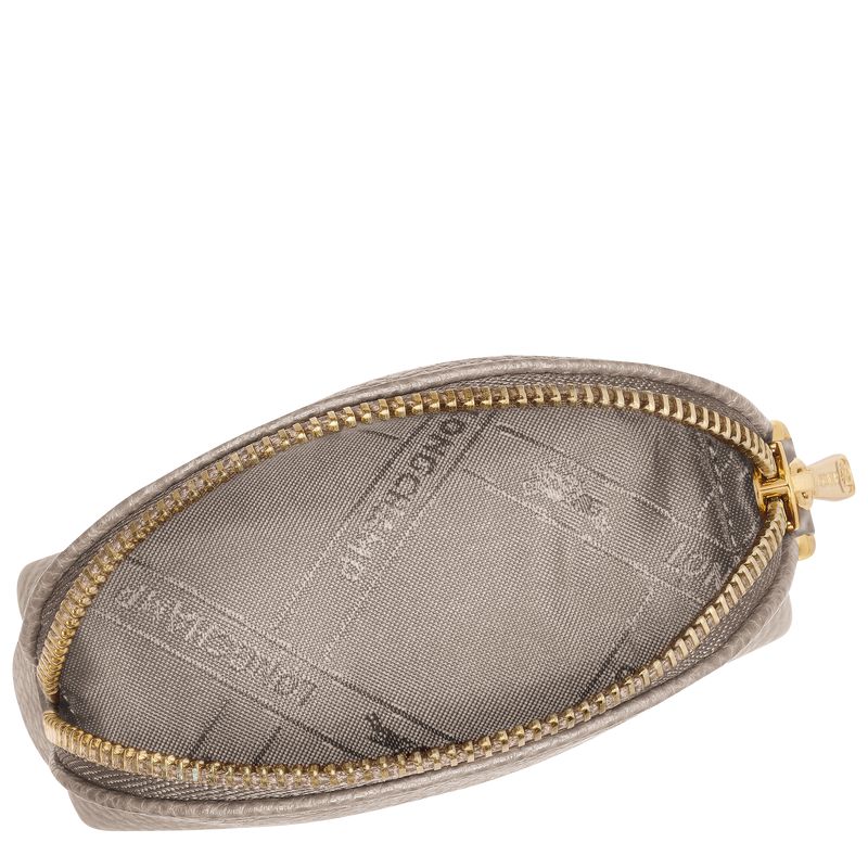 Longchamp Le Foulonné Münzgeldbörsen Damen Grau | Deutschland-187MSFXWC