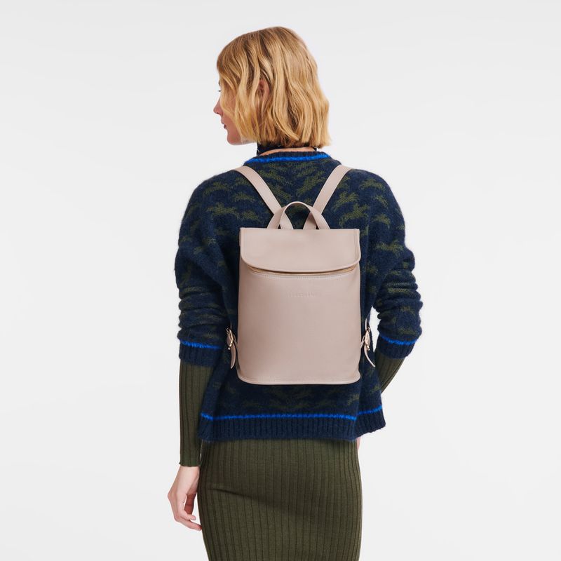 Longchamp Le Foulonné Rucksack Damen Beige | Deutschland-936QDAUXY