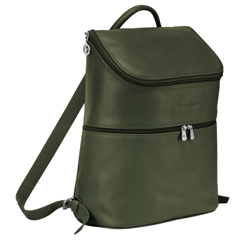 Longchamp Le Foulonné Rucksack Herren Khaki | Deutschland-691CKSRZA
